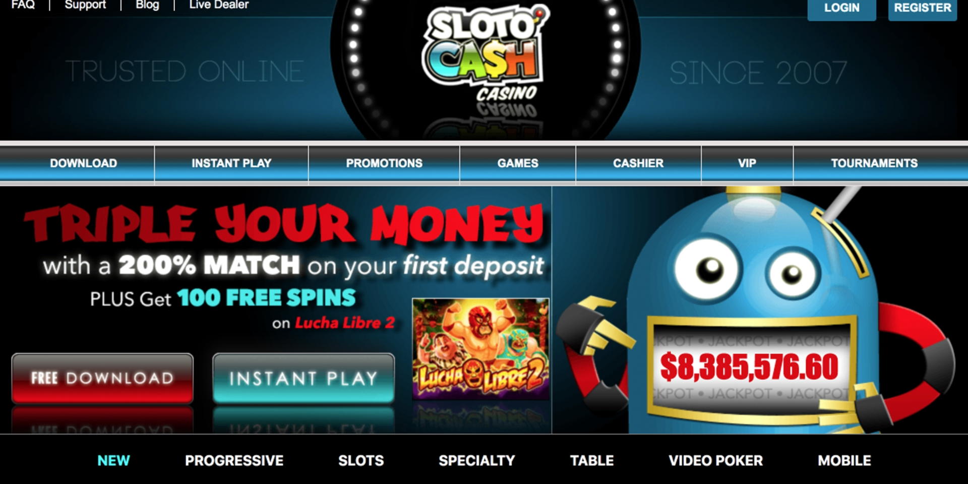 325% Casino Welcome Bonus at Bet At Home Casino