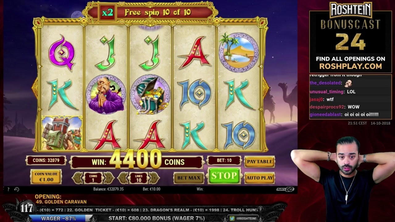 265 free spins at Bet Online Casino