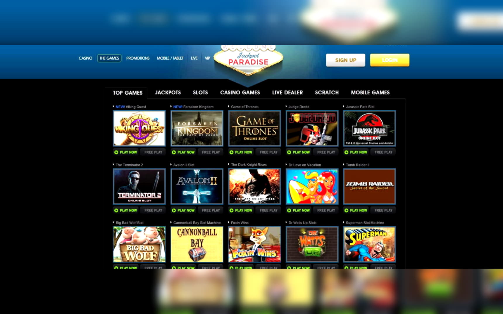 590% Best Signup Bonus Casino at Spin Palace Casino