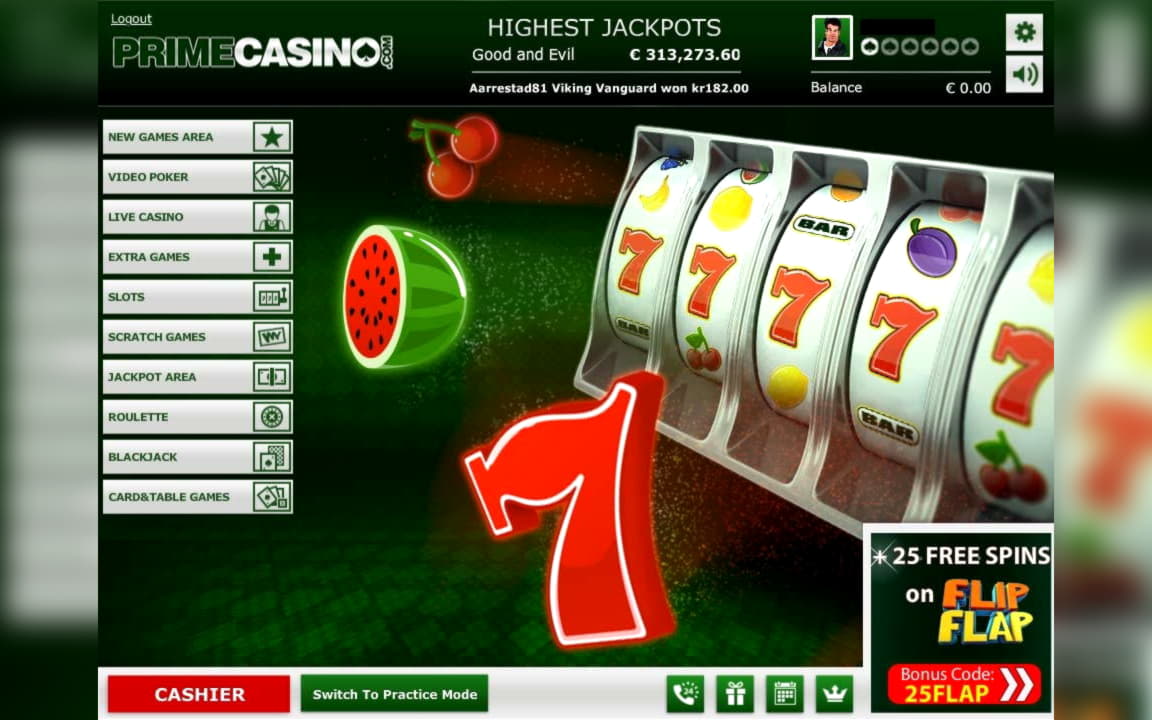 EURO 210 FREE CASINO CHIP at Energy Casino