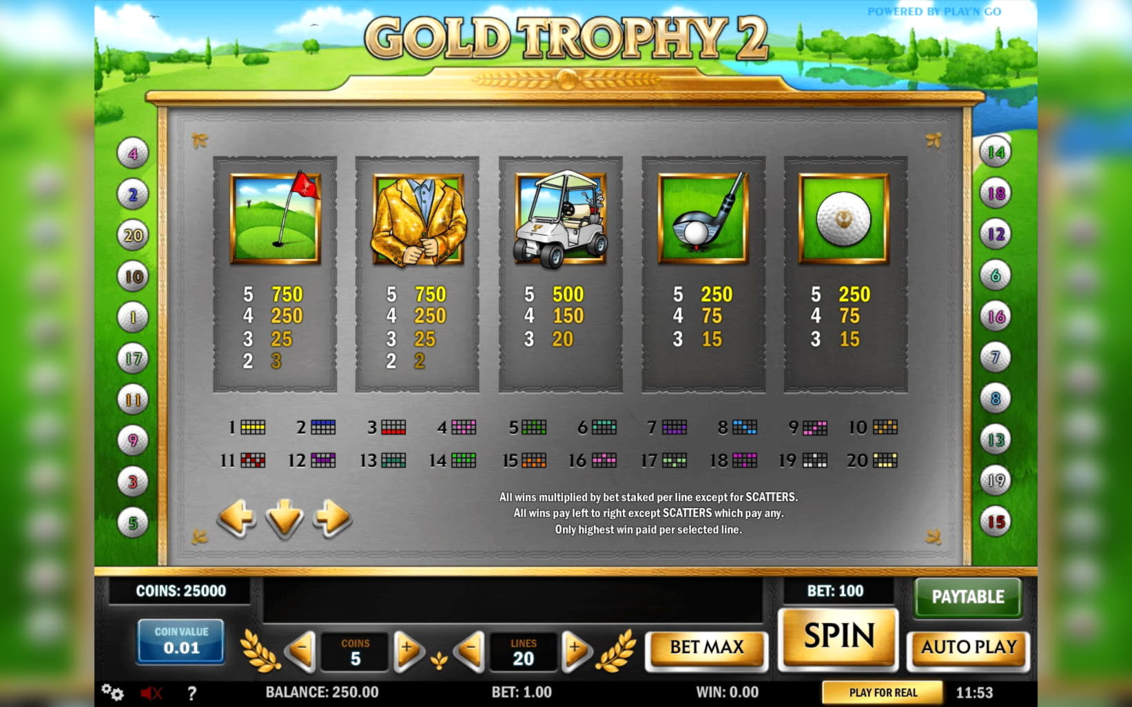 110 Free spins no deposit casino at Party Casino