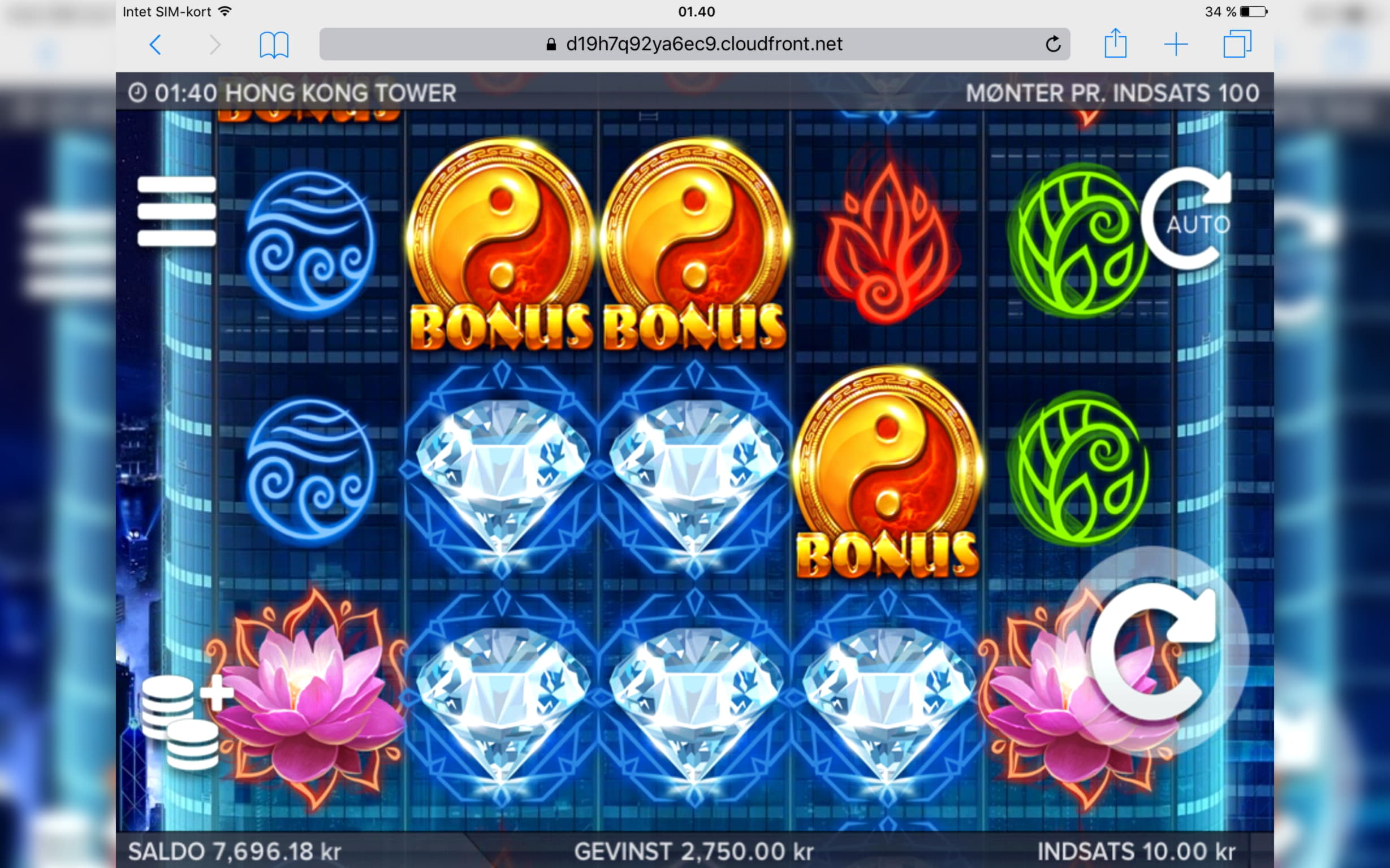 $150 Mobile freeroll slot tournament at Dunder Casino
