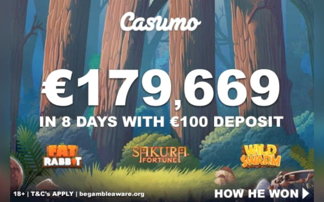 260 Free Spins right now at Guts Casino