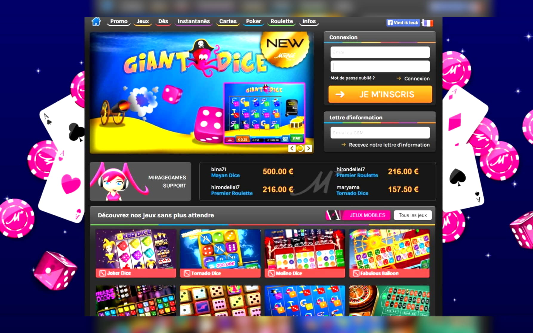 EURO 565 Free Cash at Bet At Home Casino