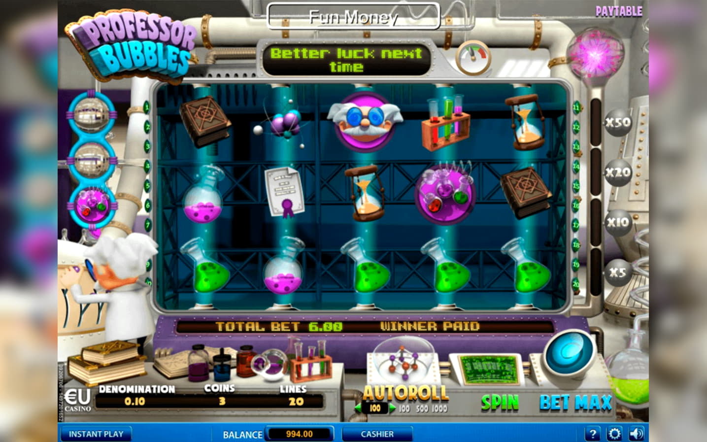 220 Free spins at Europa Casino