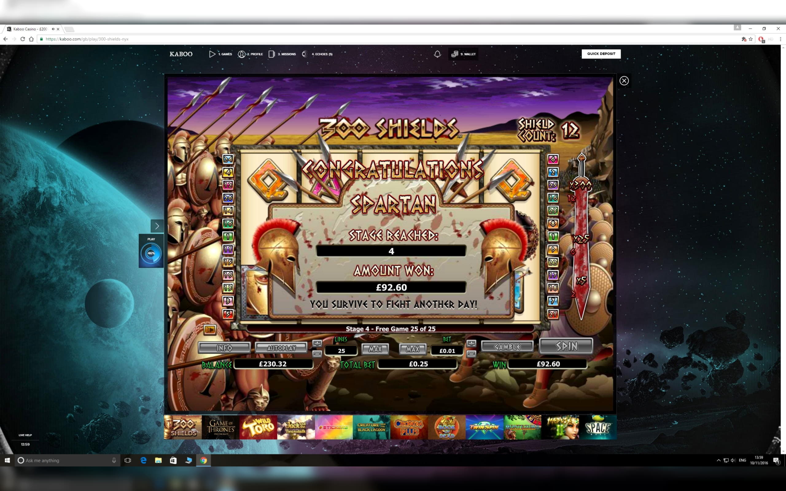€145 Free Casino Ticket at Alf Casino