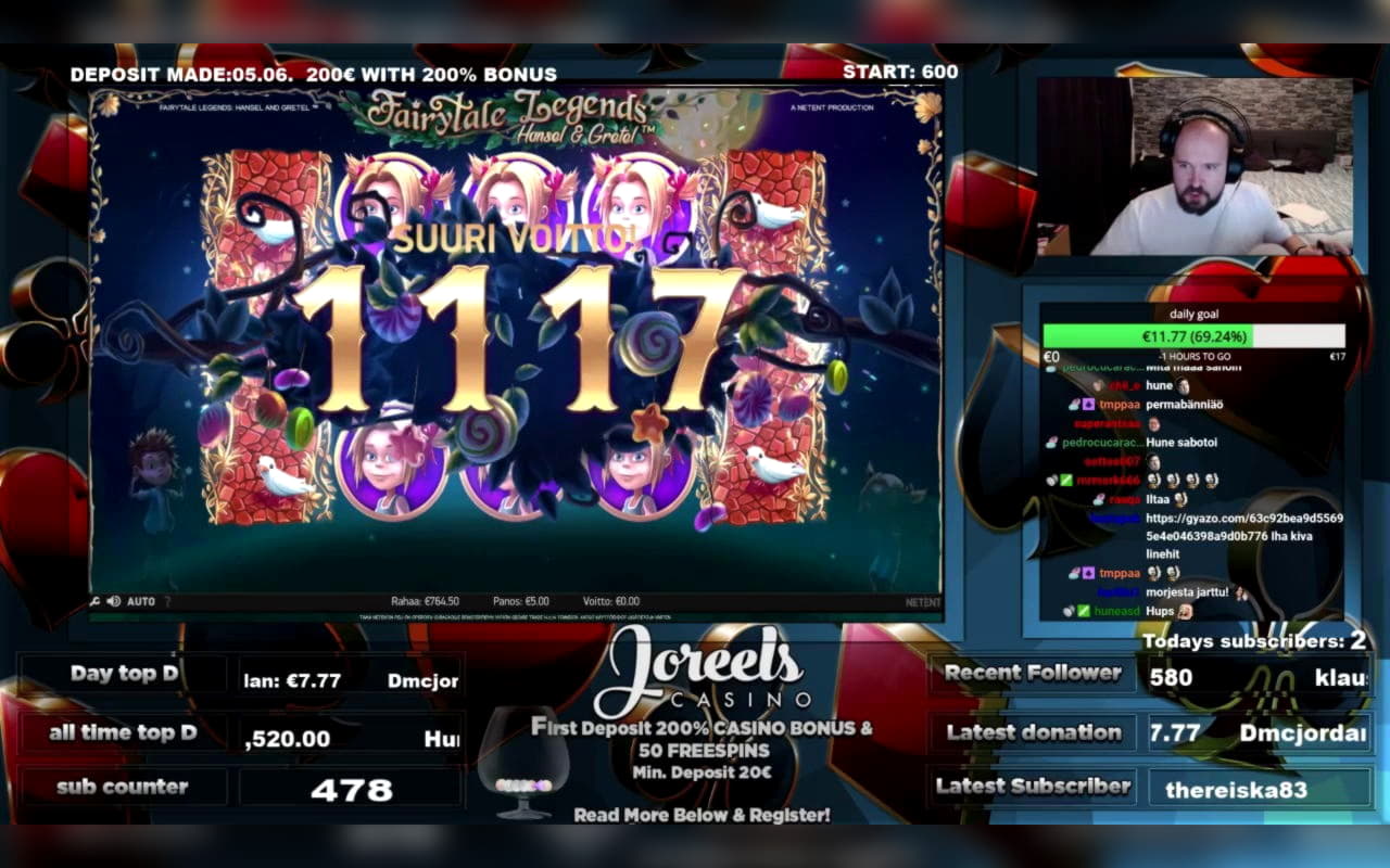 595% Deposit match bonus at Europa Casino