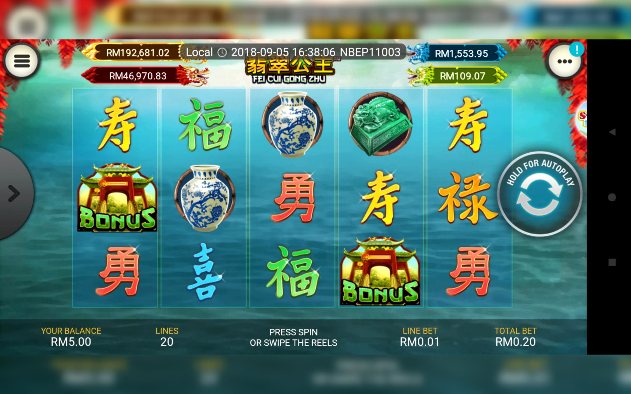60% casino match bonus at Casino Luck