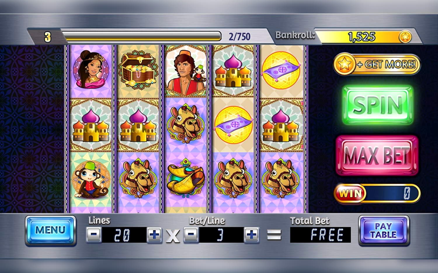 285 free spins at Europa Casino