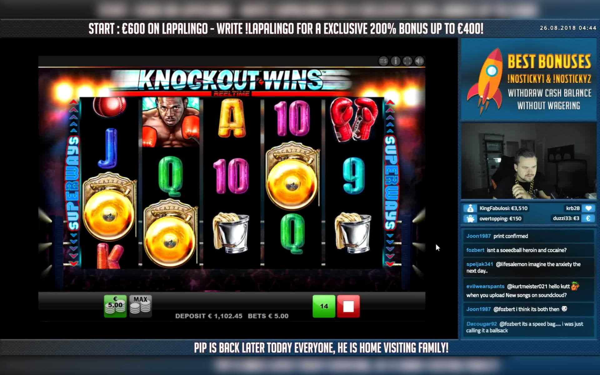 11 FREE Spins at Energy Casino