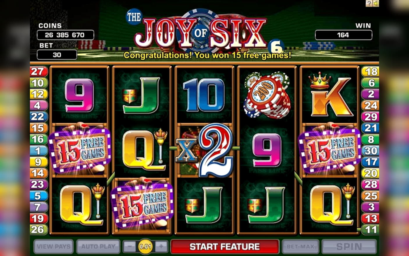 45 Free spins at Casino com