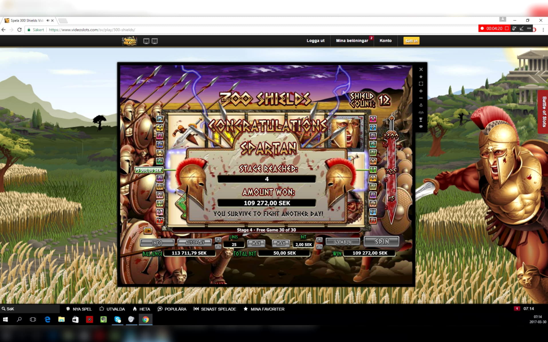 15 Free spins no deposit casino at Spin Palace Casino