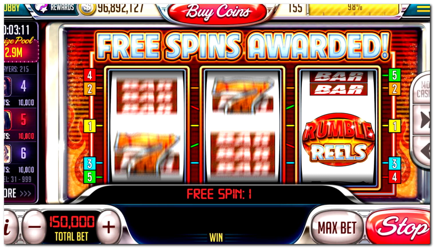 170 free spins at Casino com