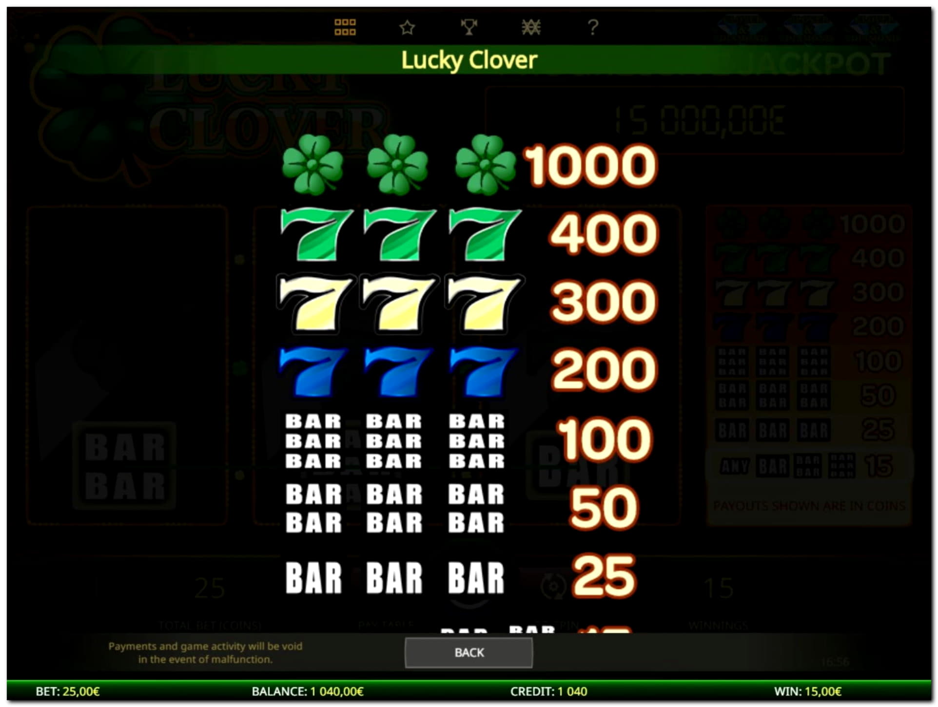 EURO 815 Daily freeroll slot tournament at Betnspin Casino