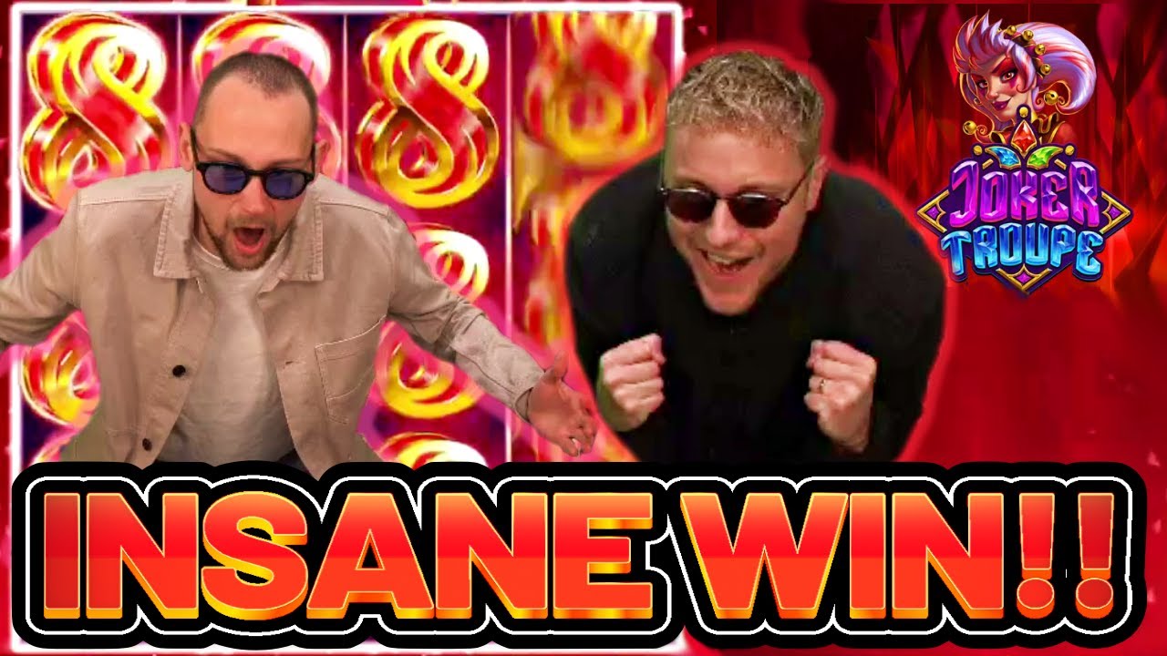 ?CASINODADDY’S INSANE BIG WIN ON JOKER TROUPE (Push Gaming) SLOT ?